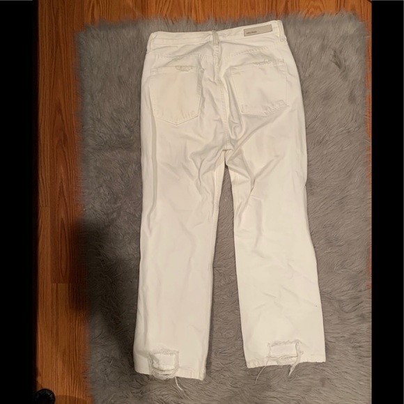 GRLFRND White Linda High Rise Kick Straight Leg - Picture 4 of 10